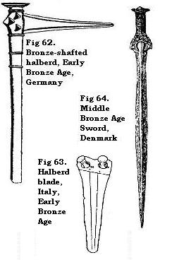 Halberds, Germany, Italy; Sword, Denmark