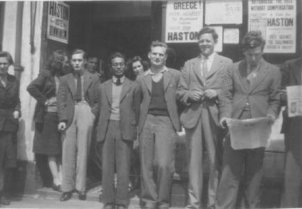 Anne Warde, Bill Davy, Sastry, John Lawrence, Heaton Lee, Ted Grant (left to right)