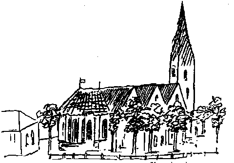 sketch of church