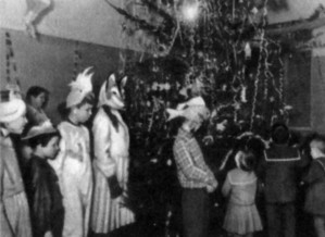 New Year tree in the Zagorsk home