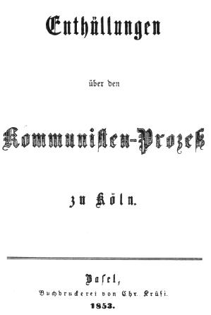 Révélations sur le procès des communistes à Cologne