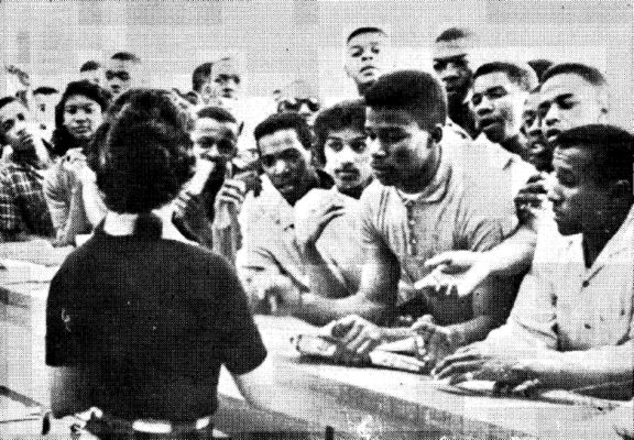 Students at Southern University, Baton rouge, La.