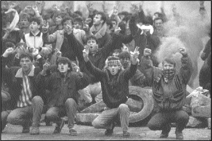 Demonstration in Pristina