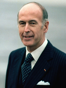 Retrato Valéry Marie René Georges Giscard d'Estaing