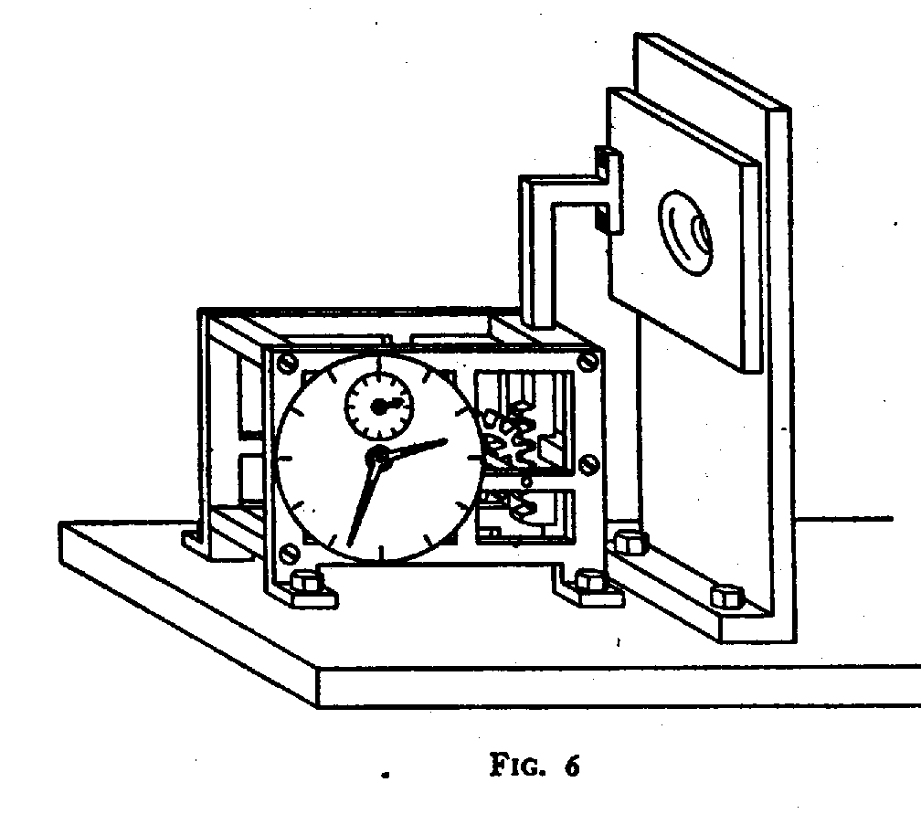 clockwork mechanism connected to shutter