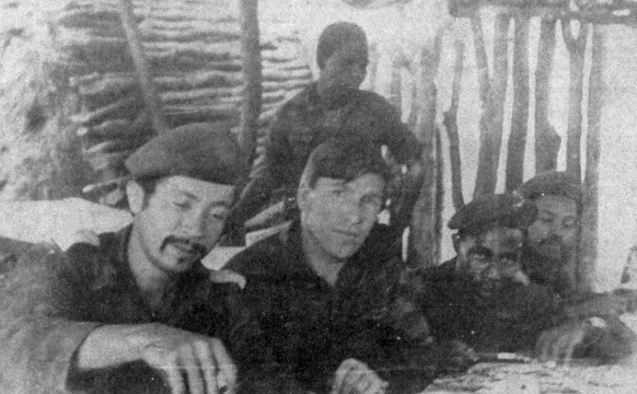 Soviet instructors with SWAPO insurgents in Angola.