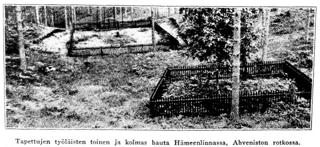 [Tapettujen työläisten ensimäinen hauta]